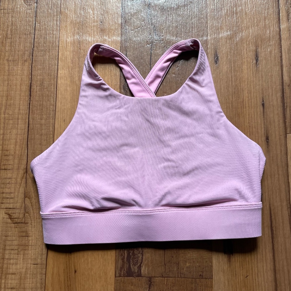 Fabletics No-Bounce Pink Sports Bra Workout Pilates High Impact Exercise XXS
